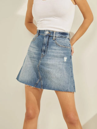 Syria Denim Mini Skirt