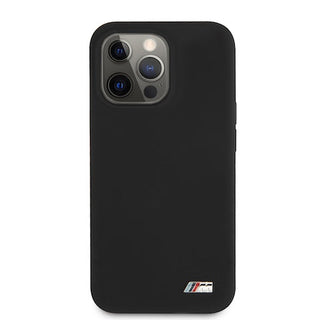 BMW Hard Silicone Case With Metal Logo - iPhone 13 Pro