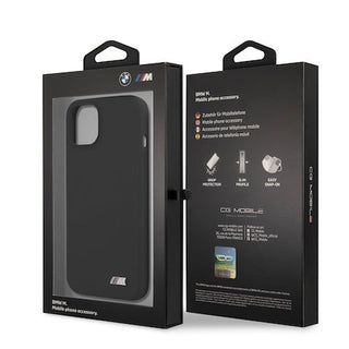 BMW Hard Silicone Case With Metal Logo - iPhone 13