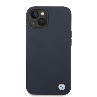 BMW Hard Silicone Case With Metal Logo - iPhone 14 Plus