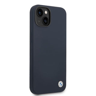 BMW Hard Silicone Case With Metal Logo - iPhone 14 Plus