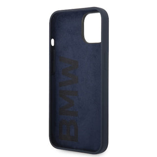 BMW Hard Silicone Case With Metal Logo - iPhone 14 Plus