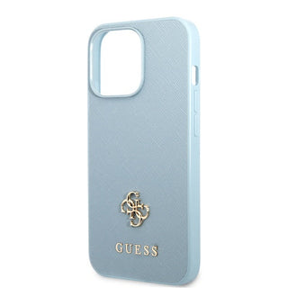 Guess Saffiano Case With Small Gold 4G Logo - iPhone 13 Pro