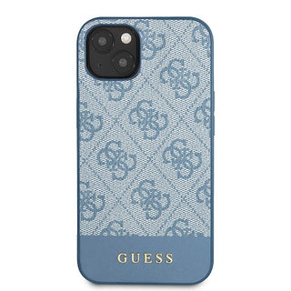 Guess Pc/Tpu 4G Pu Case With Bottom Stripe Metal Logo - iPhone 13