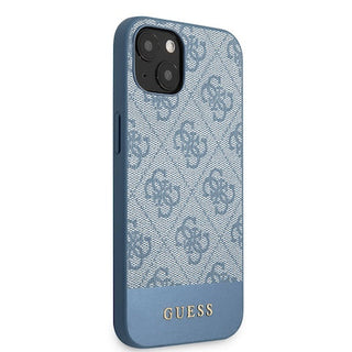 Guess Pc/Tpu 4G Pu Case With Bottom Stripe Metal Logo - iPhone 13