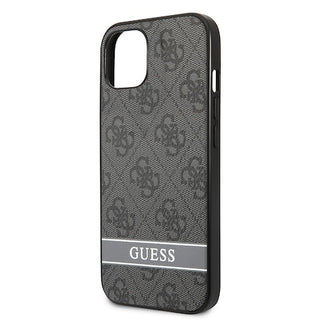 Guess 4G Pu Leather Case With Bottom Printed Stripe - iPhone 13 Mini