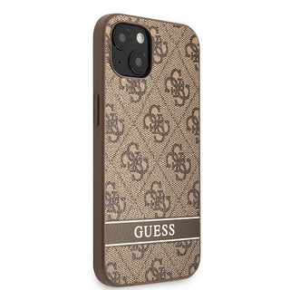 Guess 4G Pu Leather Case With Bottom Printed Stripe - iPhone 13 Mini