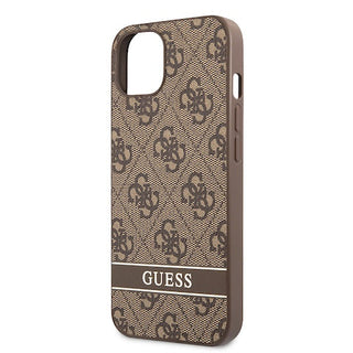 Guess 4G Pu Leather Case With Bottom Printed Stripe - iPhone 13 Mini