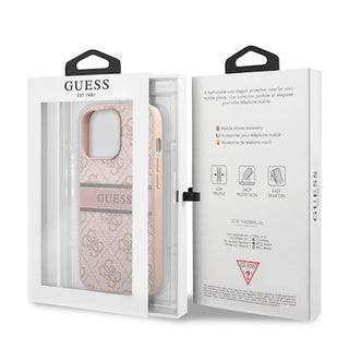 Guess 4G Pu Case With Printed Stripe - iPhone 14 Pro