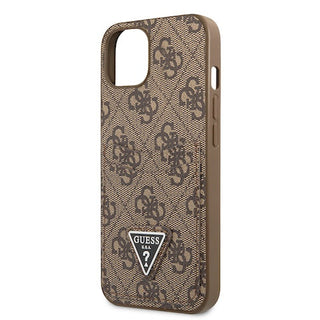 Guess Pu 4G Case Double Cardslot Metal Triangle Logo - iPhone 14 Plus