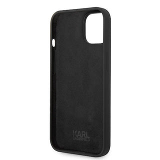 Karl Lagerfeld Liquid Silicone Case Ikonik Nft Black - iPhone 14 Plus