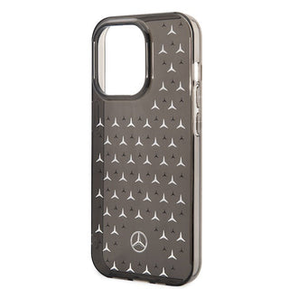 Mercedes Double Layer Pc/ Tpu Case Star Pattern Large - iPhone 14 Pro