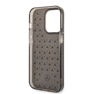 Mercedes Double Layer Pc/ Tpu Case Star Pattern Large - iPhone 14 Pro