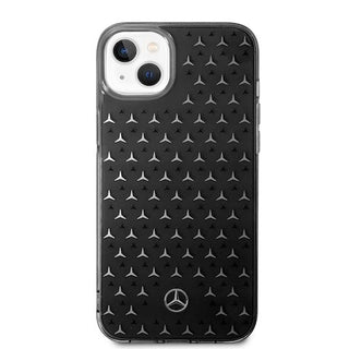 Mercedes Double Layer Pc/ Tpu Case Star Pattern Large - iPhone 14 Plus