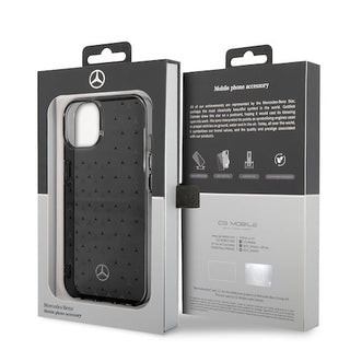 Mercedes Double Layer Pc/ Tpu Case Star Pattern Large - iPhone 14